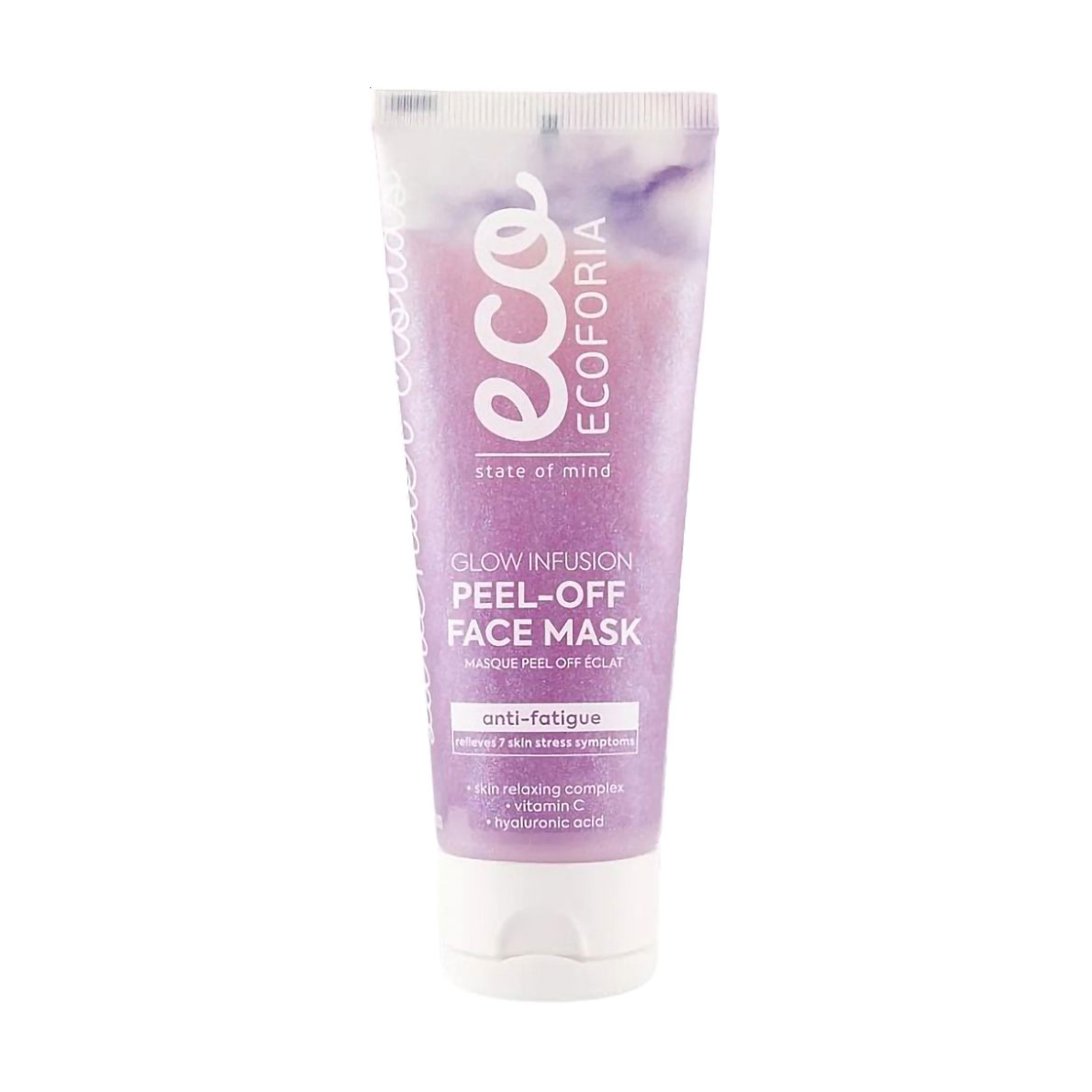 Маска-пілінг для обличчя Ecoforia Lavender Clouds Glow Infusion Peel-Off Face Mask, 75 мл